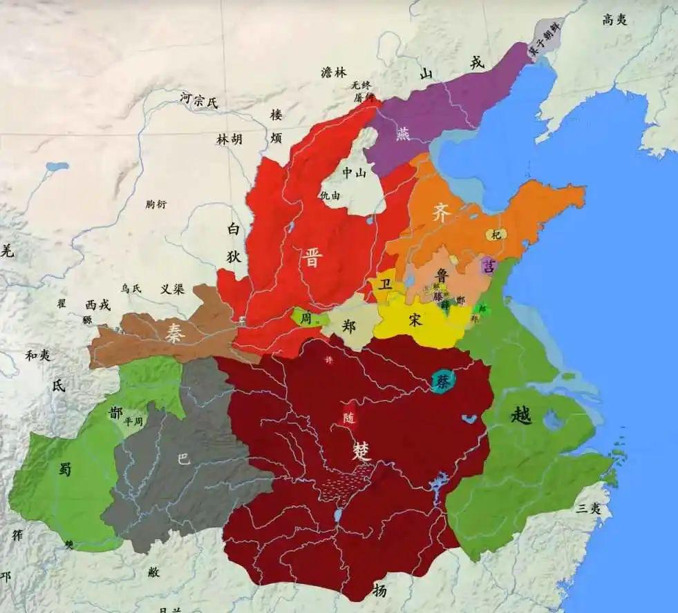 【春秋战国2】春秋战国地图与诸侯国面积估算 - 知乎