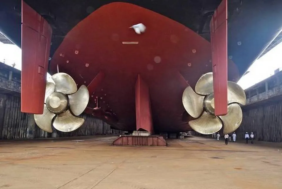 全世界最大船用螺旋桨图片