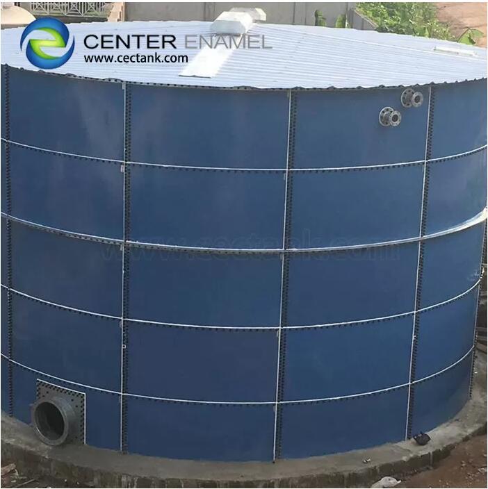 Over 2000m3 Glass Lined Water Storage Tanks with Aluminum Deck