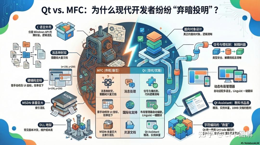 深度对决：为什么在C++图形开发中，Qt 正在悄悄赢过 MFC？ - 知乎