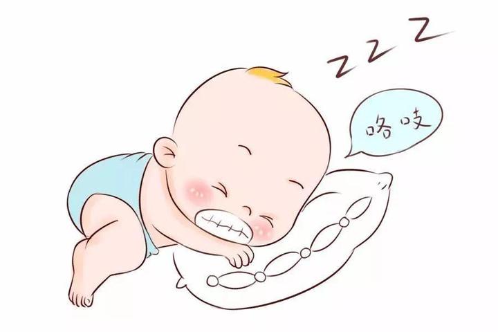 孩子睡觉爱磨牙,可能是这两个原因,小儿推拿调理有方法