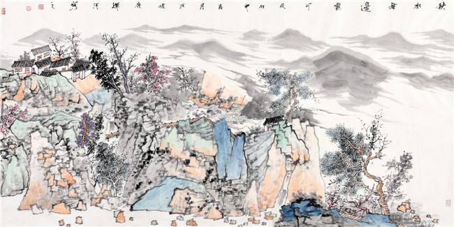 从此在汪峻岭山水画创作上的新思路渐渐被打开——面对这些创作命题时