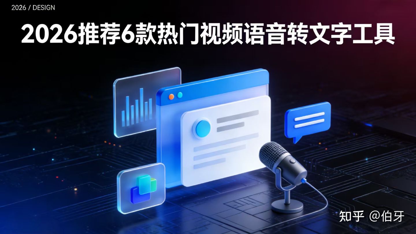 2026实测封神!6款视频语音转文字工具推荐,高效转写告别手动录入 - 知乎