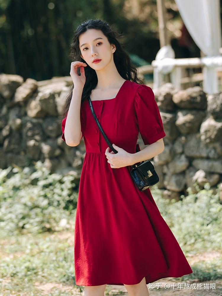 那些令人惊艳的红色连衣裙2021年给你们整理了20款超适合夏天的红裙子