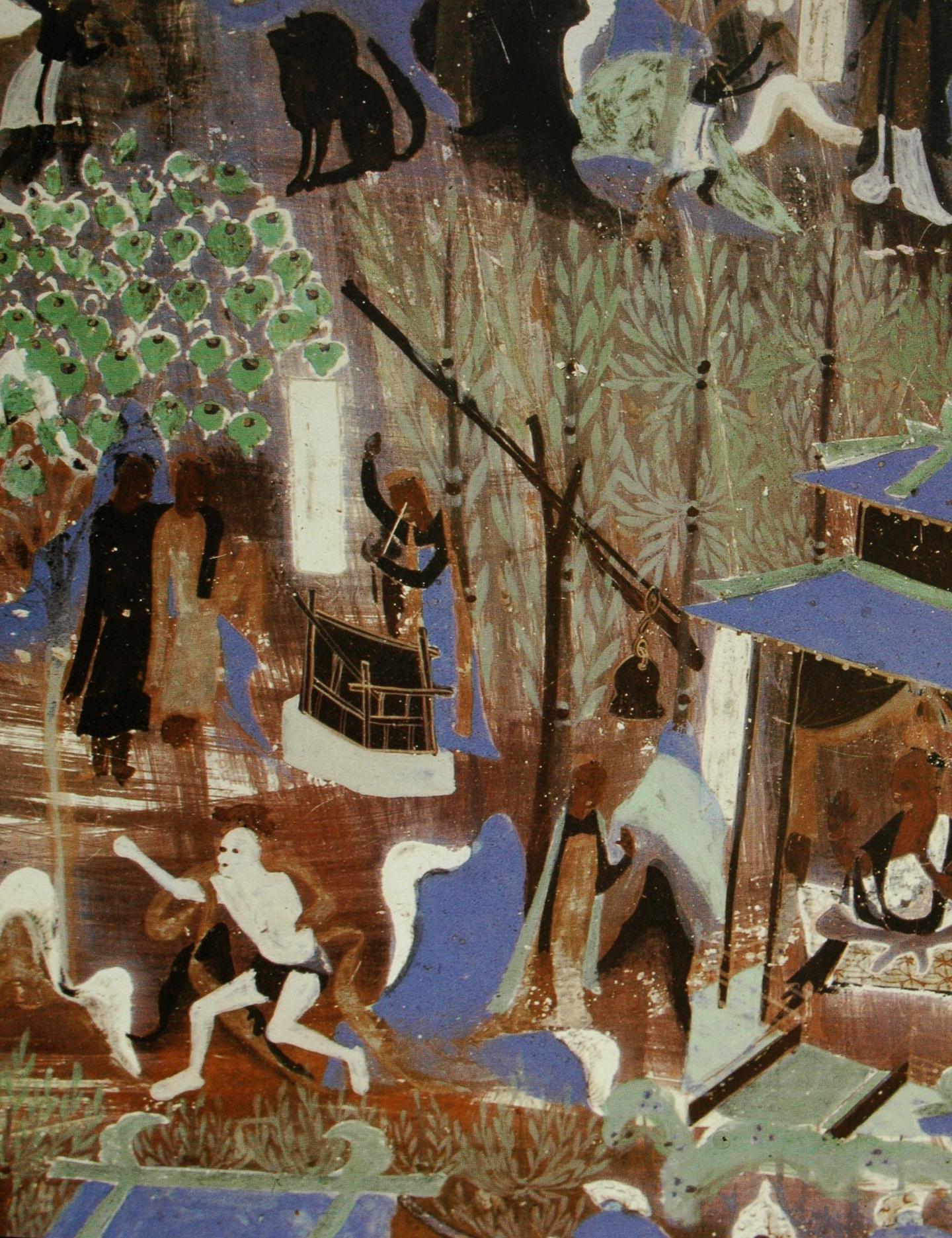 神游千年，大美敦煌】隋-419窟【2】（上）窟顶长幅连环画：须达