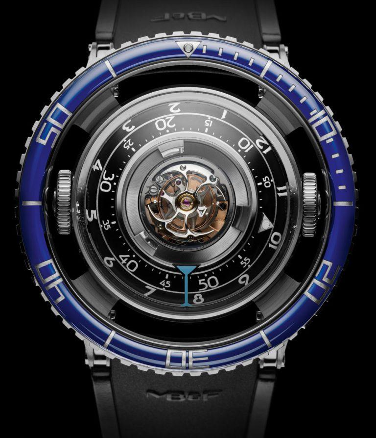 来自水母的启发mbfhm7aquapod陀飞轮潜水手表