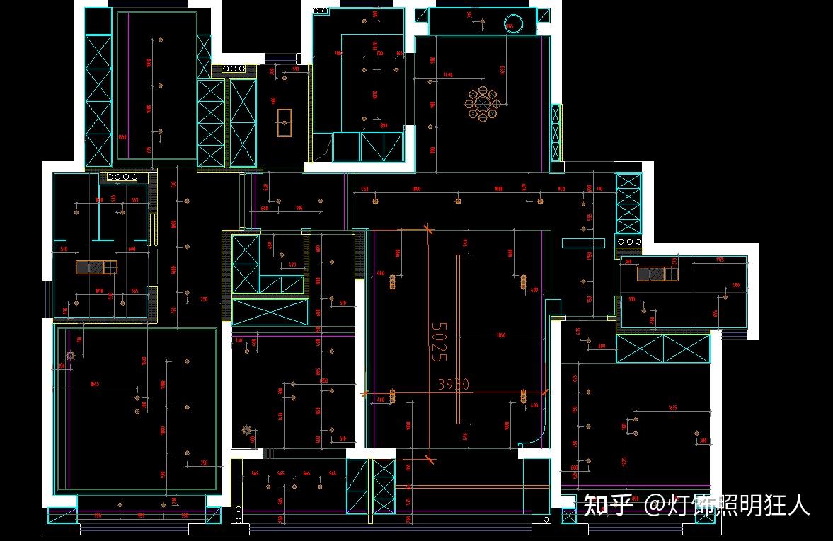 无主灯设计这个灯位图是否合理哪里需要改进