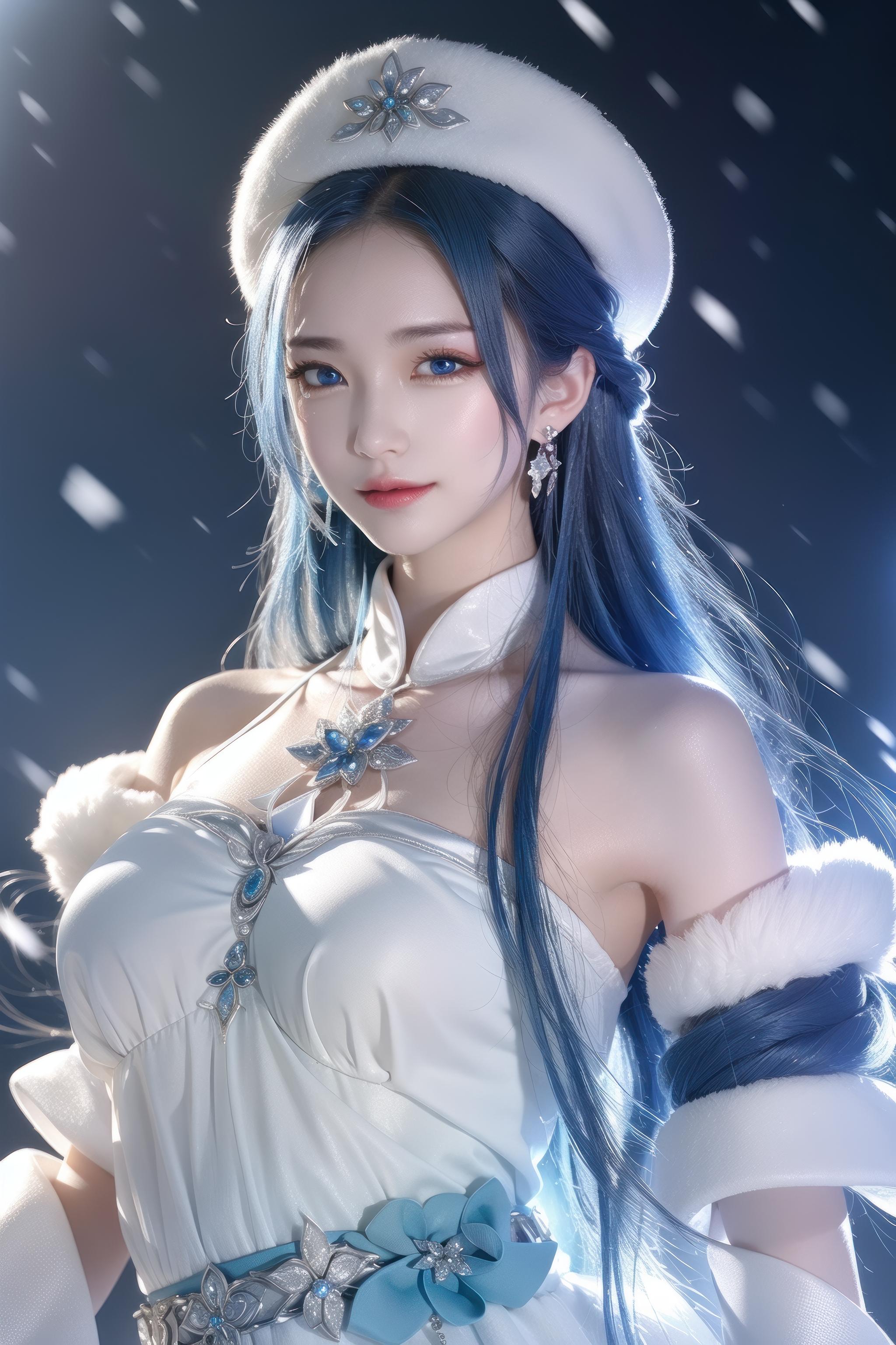 王昭君新皮肤冰雪女神图片