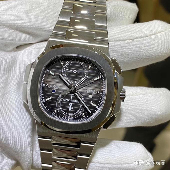 百达翡丽59901a001黑色渐变双时区鹦鹉螺精美手表