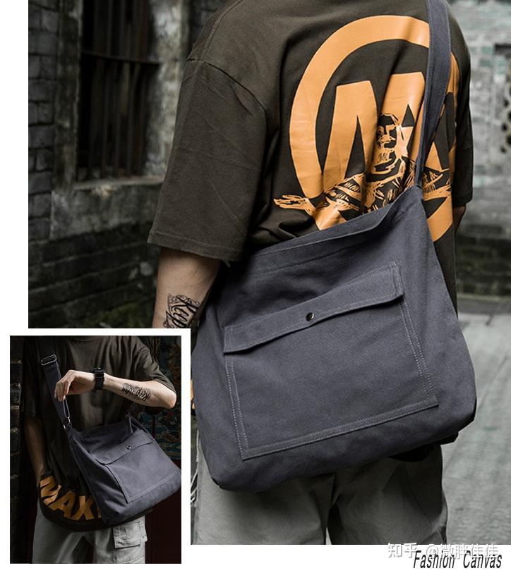 帆布袋耐用吗？好看吗？推荐这12款棉麻手袋/单肩包/斜挎包怎么搭衣服  第25张
