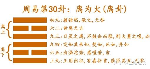 三曜道长解读易经:离为火 易经第30卦 - 知乎