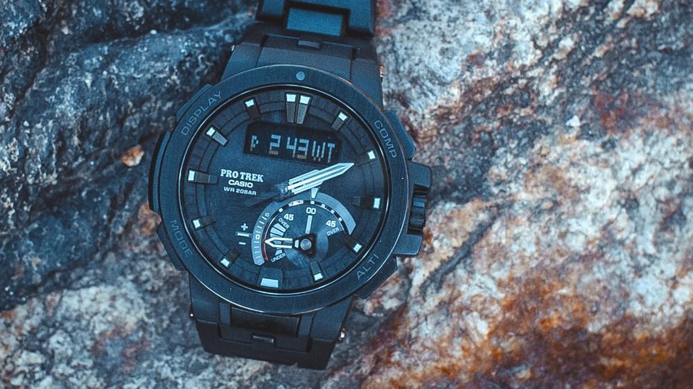 户外腕表就要永不断电——casio prw-7000fc光动能电波腕表评测 -