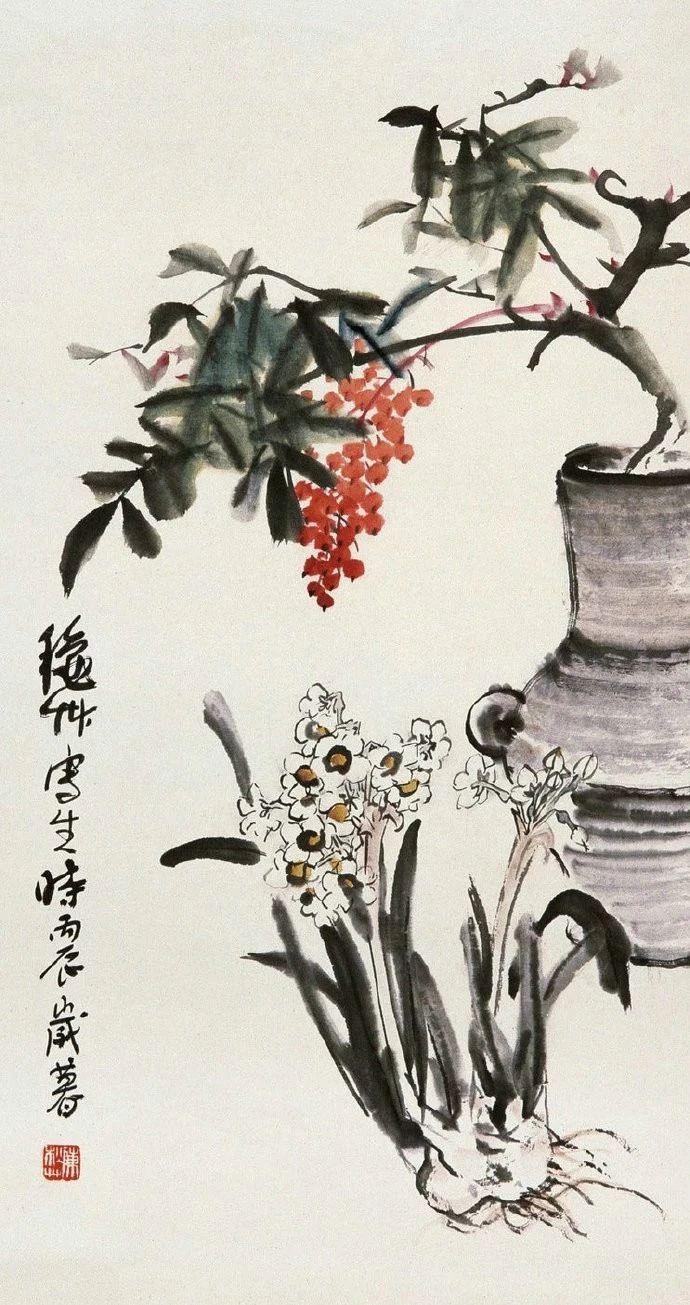 津门网大写意作品让这些花卉带给大家一些生活中的点滴美好