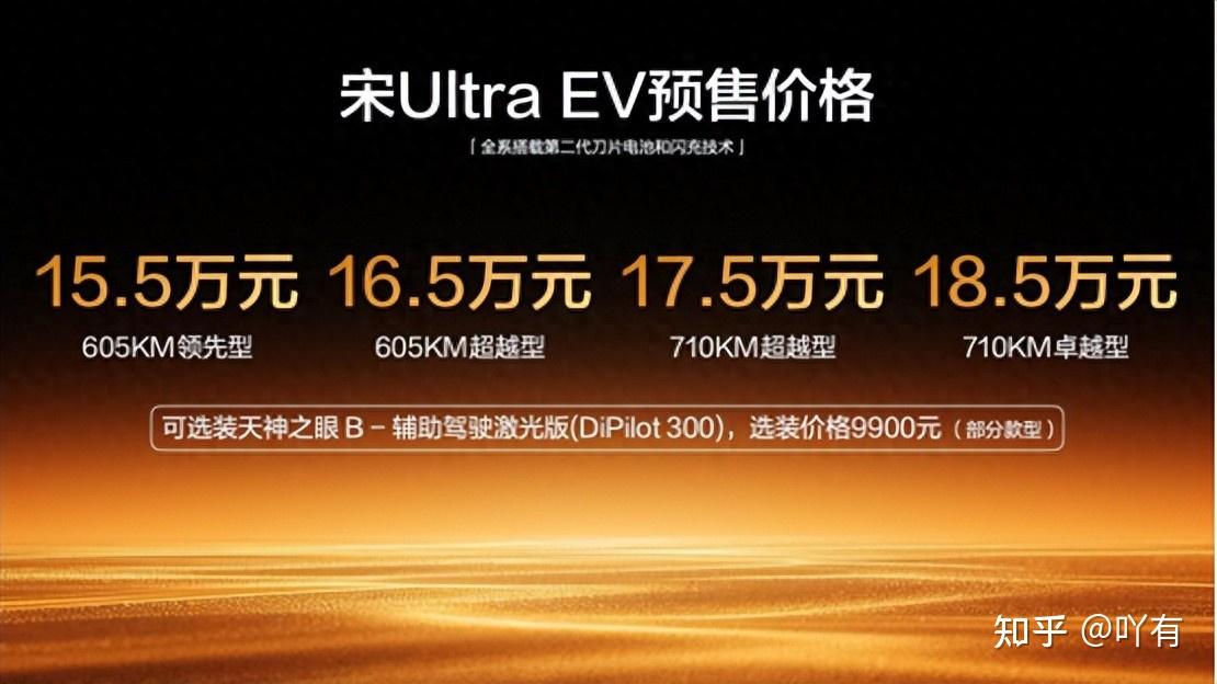 宋Ultra EV15.5万起开抢,B级纯电SUV闪充时代正式启幕