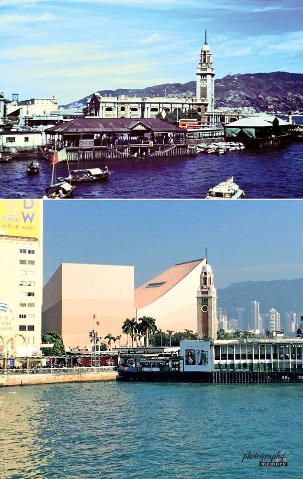 1981年被拆除后,原址新建了这个(香港会所大厦)九龙车站又称尖沙咀