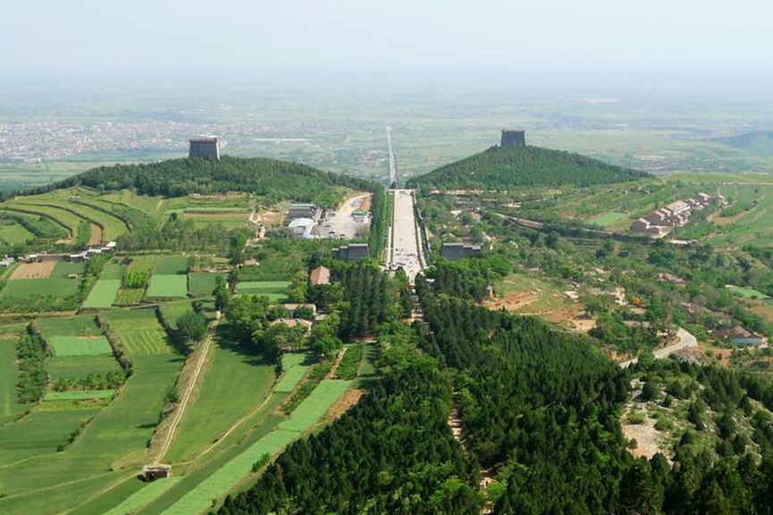 建筑基础 | 唐乾陵的建设特点 - 知乎