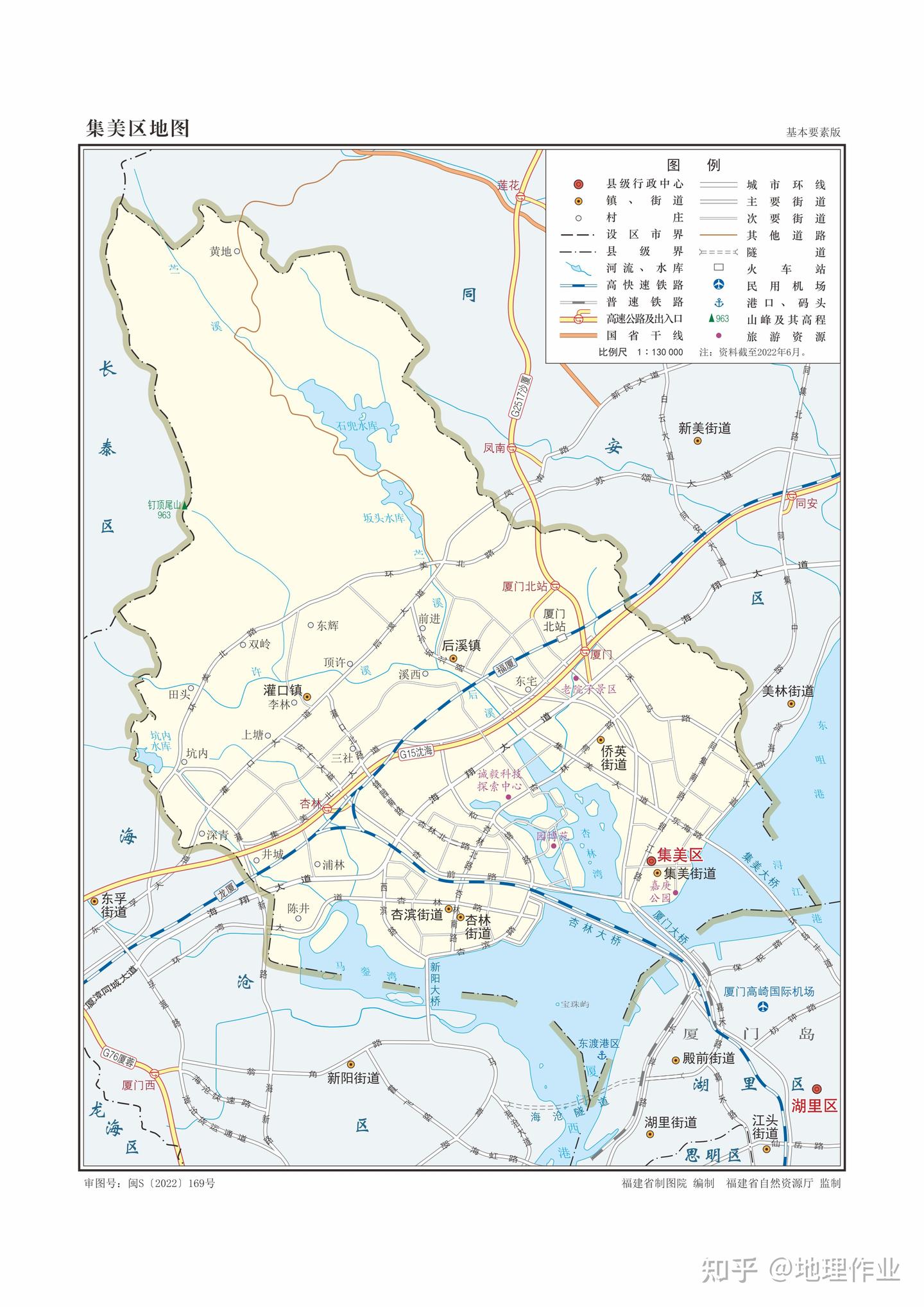 福建省厦门市各区县地图 - 知乎