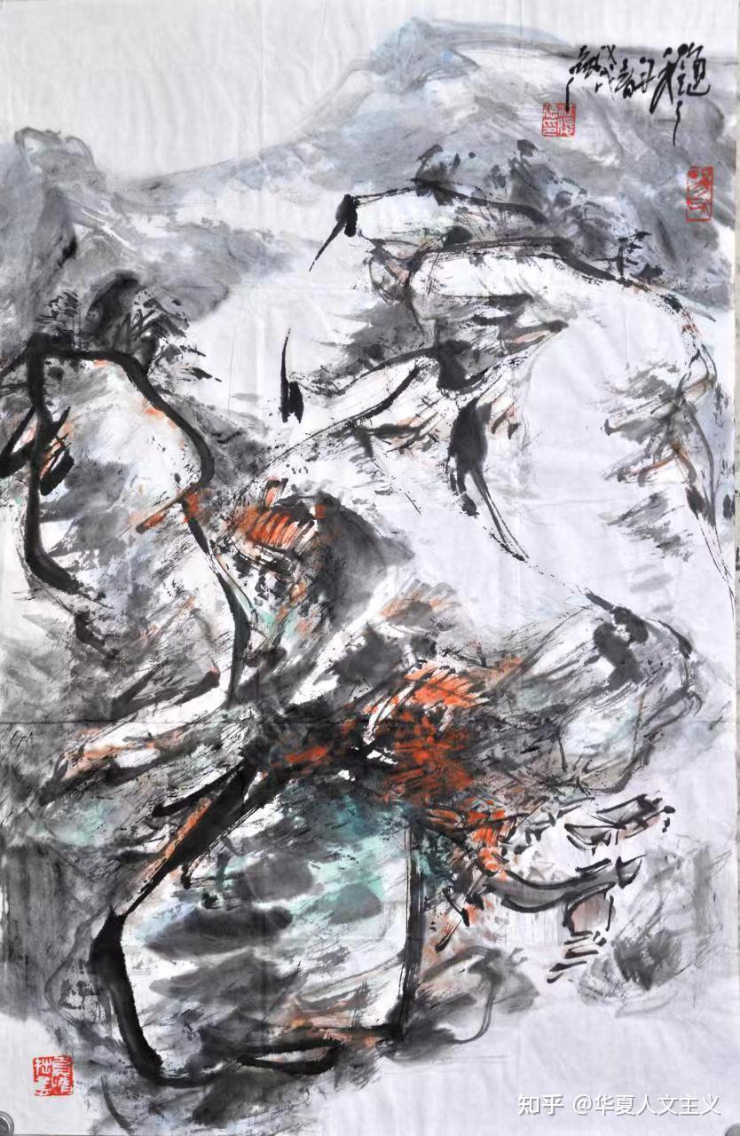 江俊德抽象山水新中国绘画的代表人物