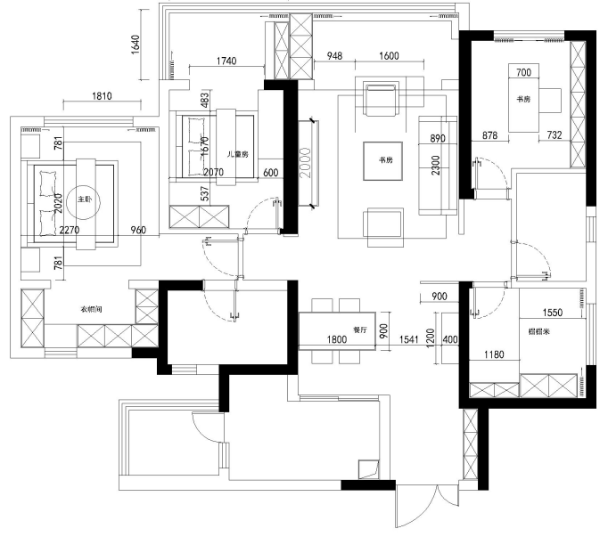 硬装不够软装凑成都龙湖梵城137㎡四居室这样改秒变酷炫美屋