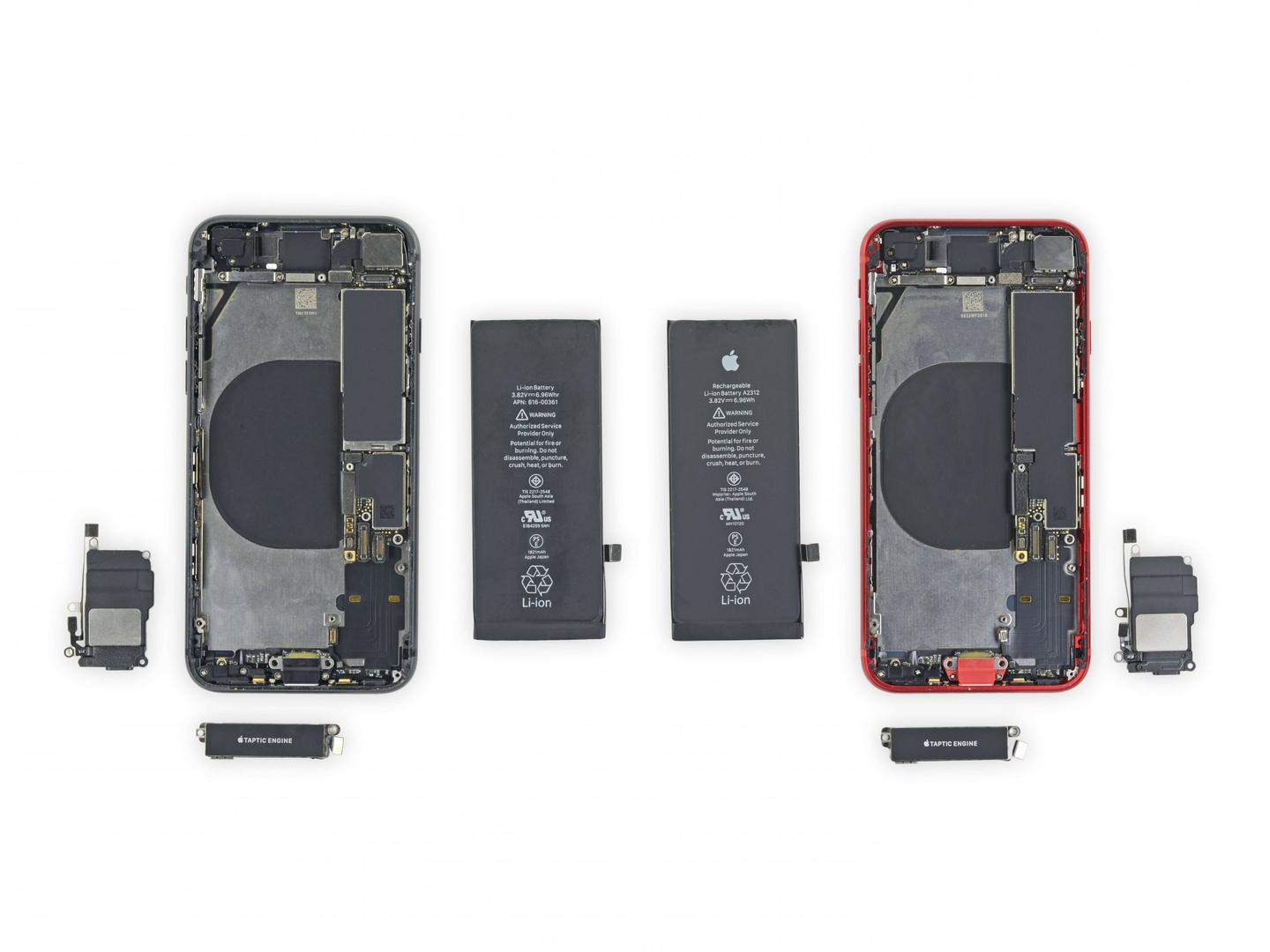 苹果iphone se2拆解总结 英特尔基带 仅电池和8不通用