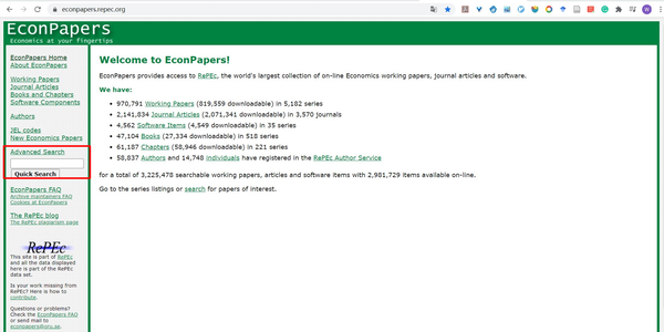 EconPapers - 你不得不知的经济学网站 - 知乎