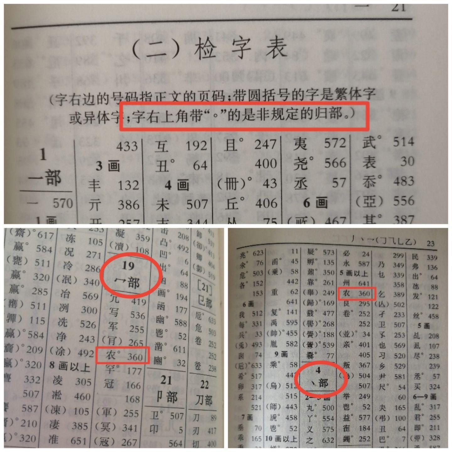 農字部首探究