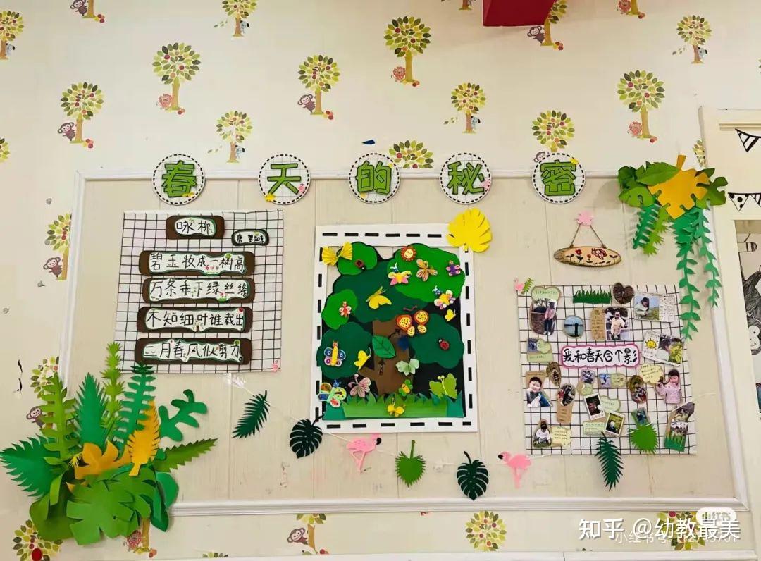 展板系列《春来又相见》三,春天主题吊饰系列《走廊吊饰》《春天植物