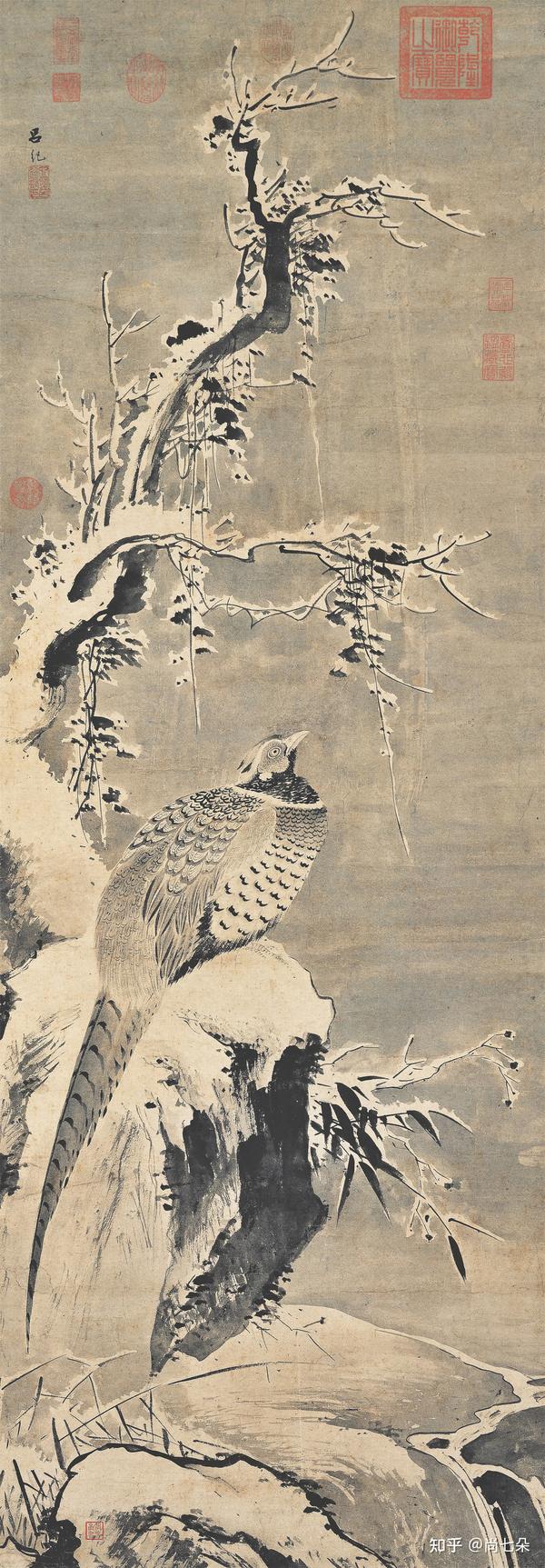 明代林良、吕纪工笔花鸟图古代高清国画图片保存- 知乎