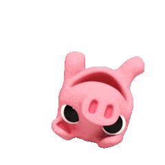 rosapig透明3d粉红小猪表情包