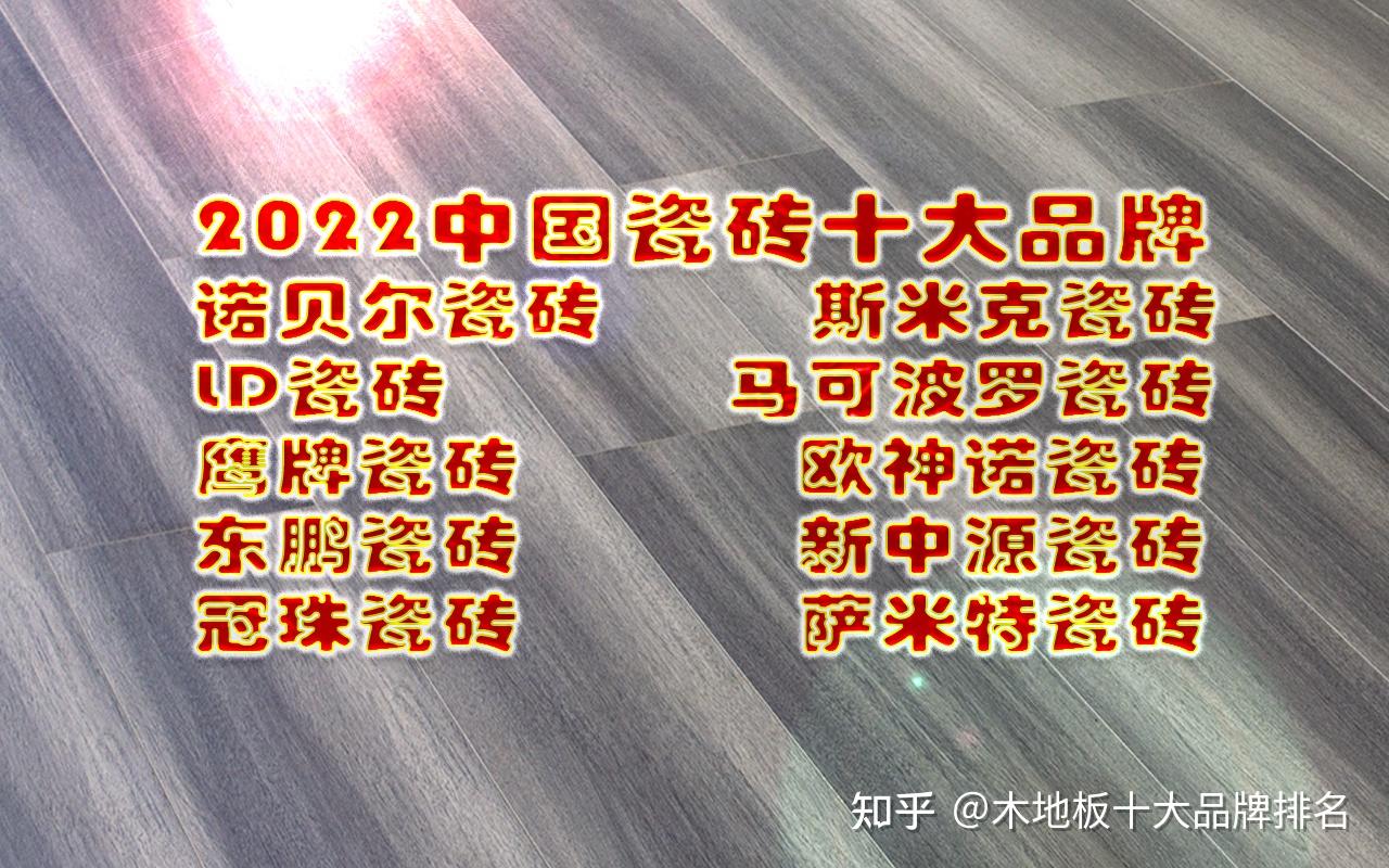2022家居建材十大品牌排名 - 知乎