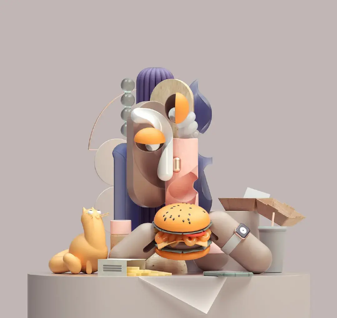 c4d还能这么玩这位大神带你看懂毕加索