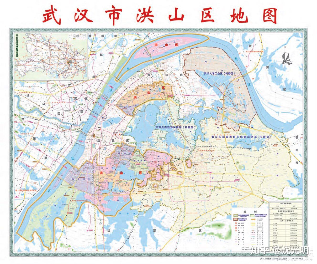 武汉的东湖高新技术开发区具体指那一块?跟洪山区的分界点在哪里?