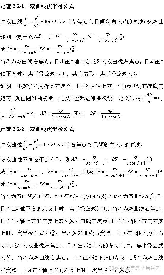 圆锥曲线焦半径焦点弦相关40多个结论在1521年高考数学题中应用