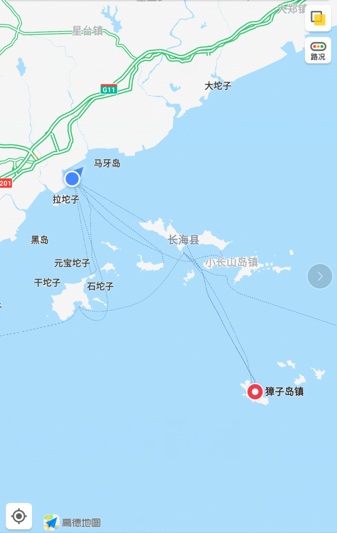 丹东獐岛地图图片