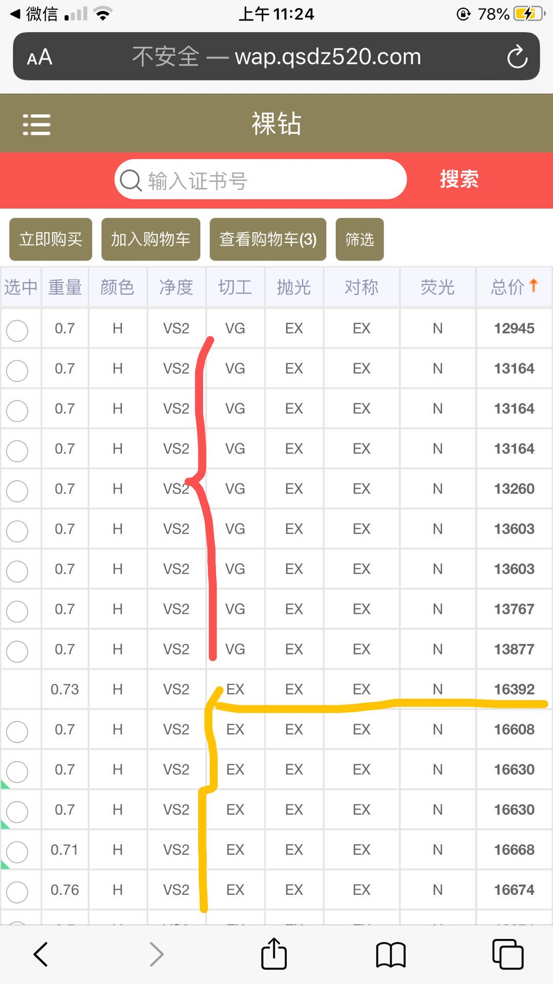 70分钻戒价格表