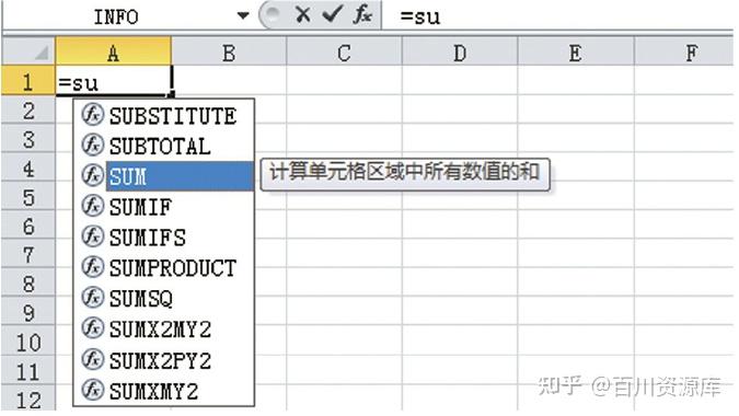 excel表格中输入公式的步骤