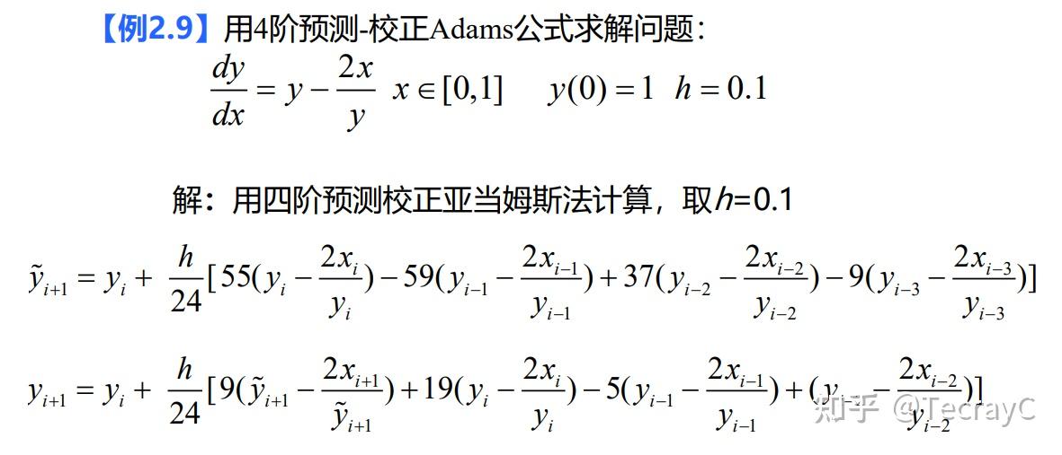 常(偏)微分方程的數值求解(歐拉法,改進歐拉法,龍格-庫塔法,亞當姆斯