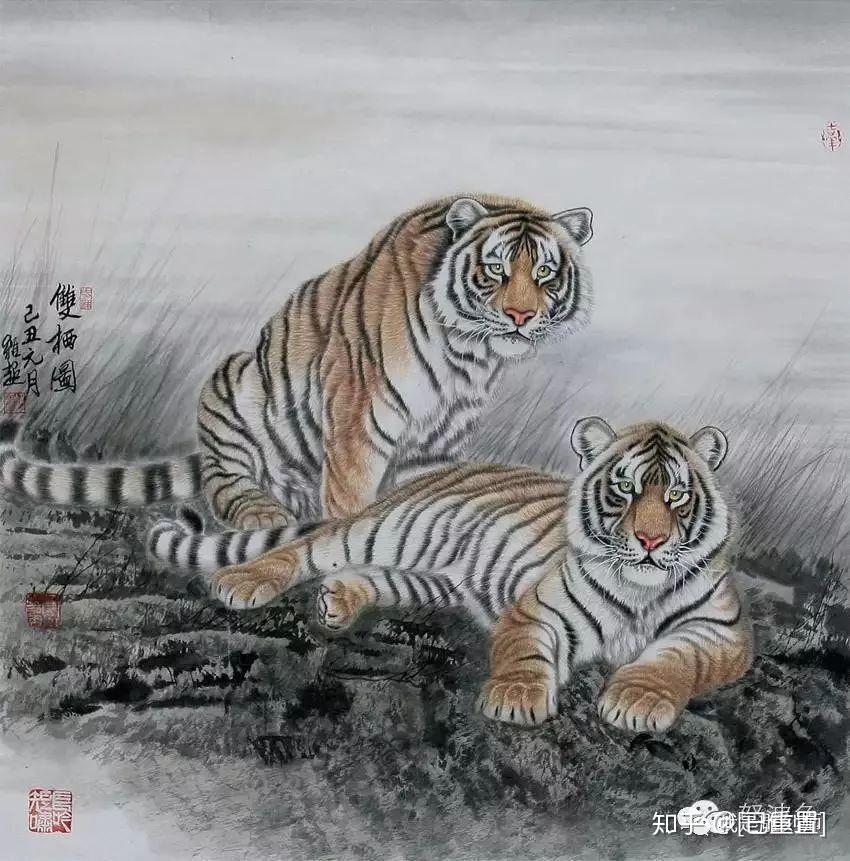 呂維超工筆動物素描紋身工筆雕刻素材