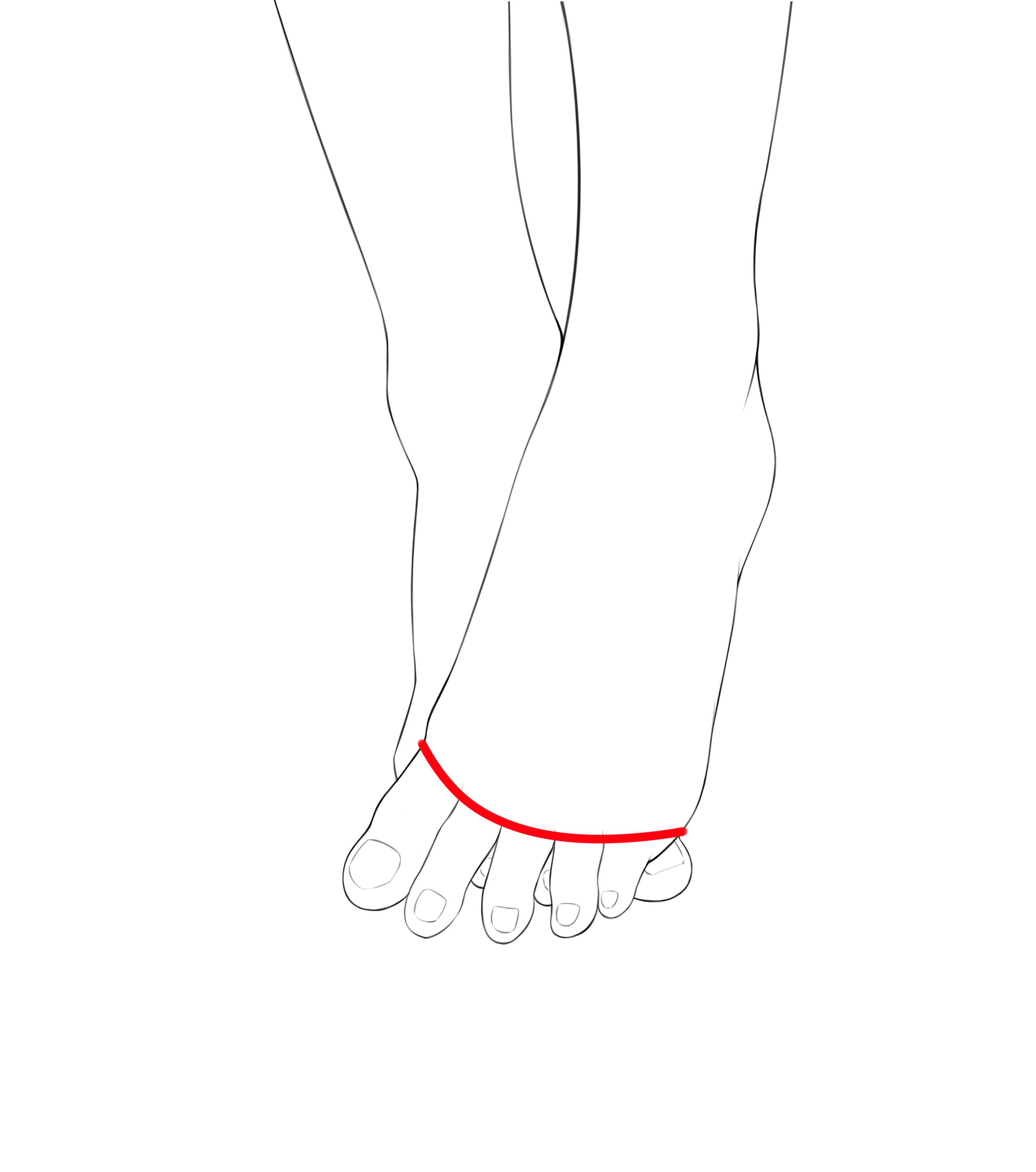 本子画师的美女性感小脚脚画法!