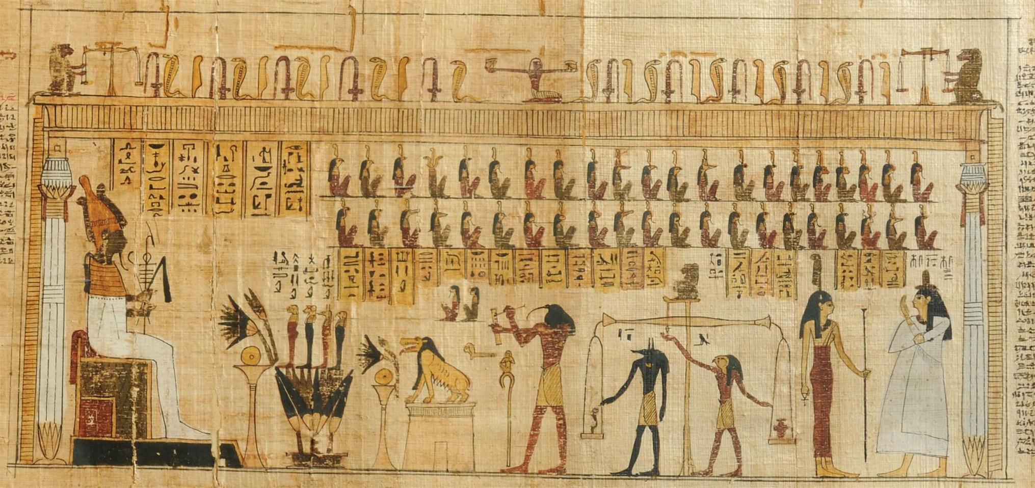 埃及纸莎草画图案意义图片