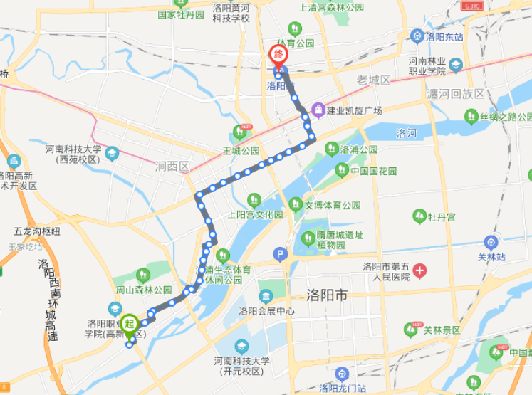洛阳50路公交车路线图图片