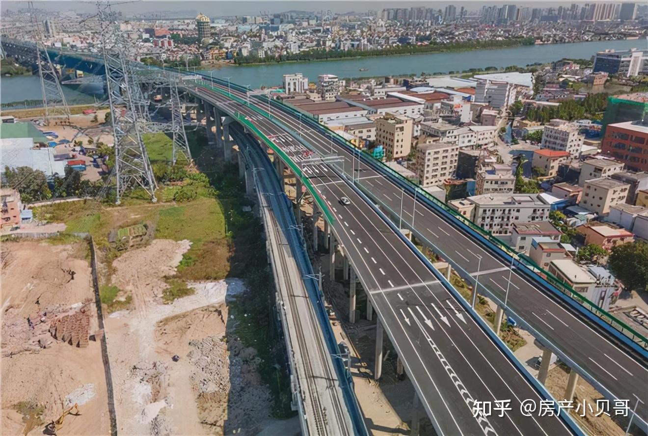 廣中江高速與南沙港鐵路共線.