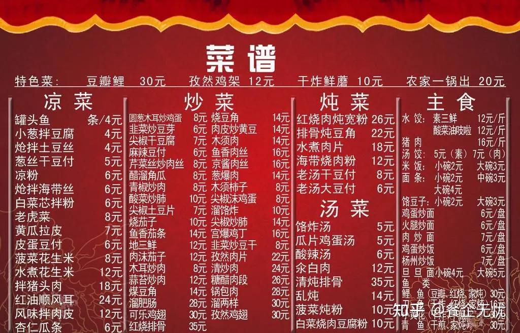 仅靠一本小小的菜单如何让盈利提升10以上