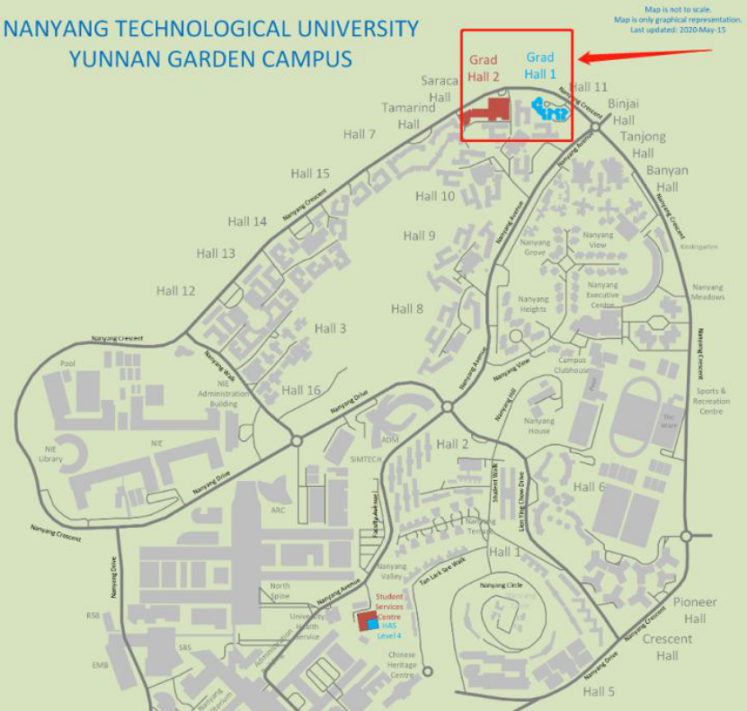 南洋理工大学地图图片