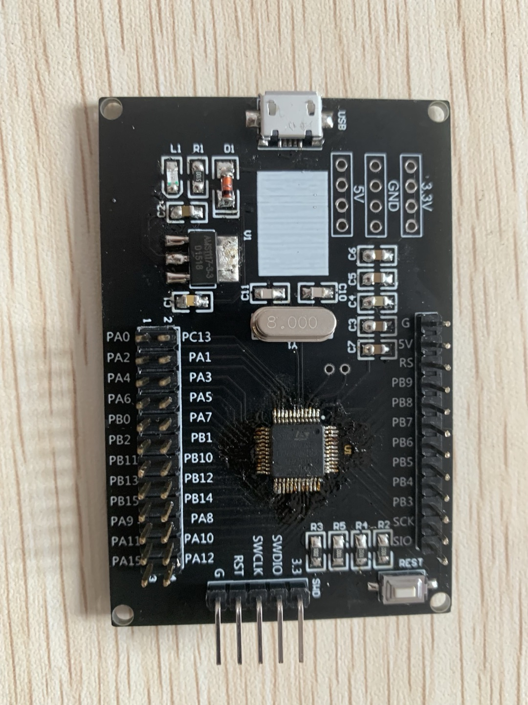 stm32f103c8t6畢設核心板的製作