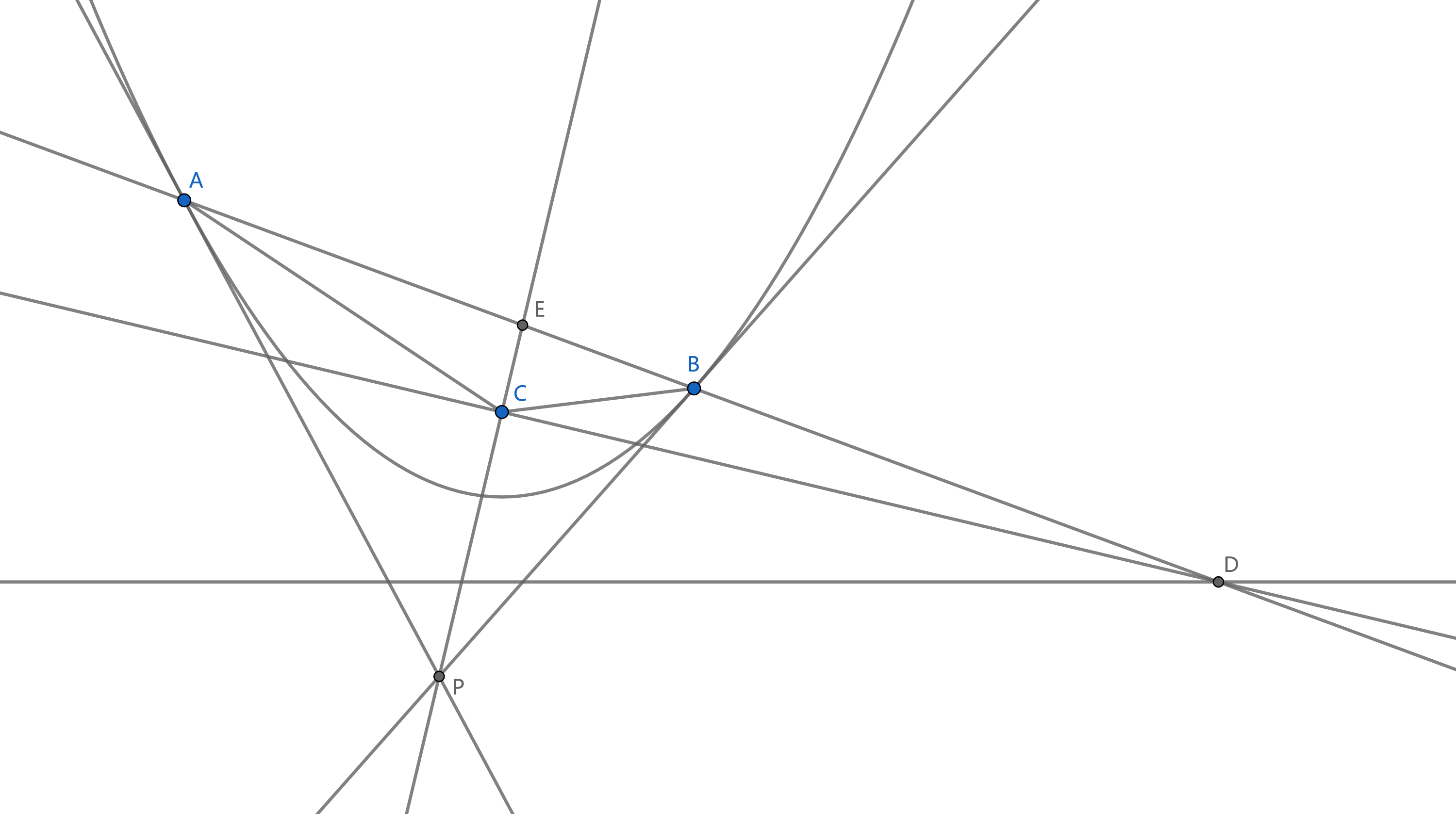 射影几何 九校联考19题 有什么射影背景与速解吗? 知乎