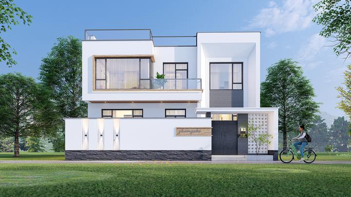 北京昌平丨237㎡极简白色现代别墅越简越美