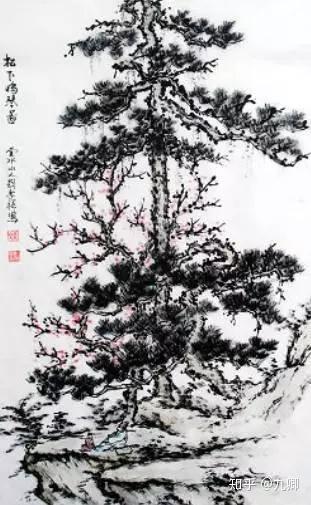 国画中,树木画法分类 - 知乎