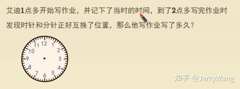 时针和分针位置互换问题 - 知乎