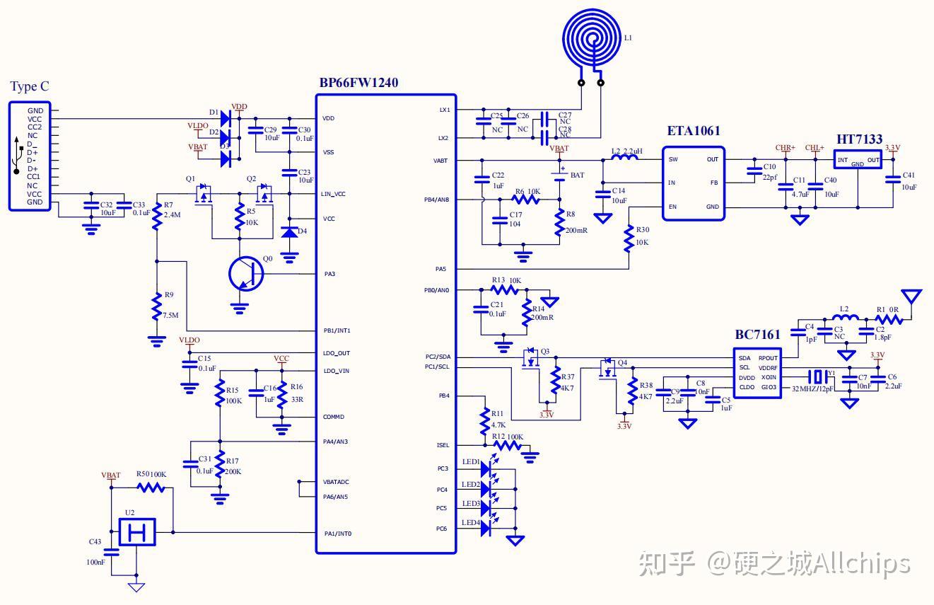 一个低成本高能效的tws蓝牙耳机充电仓(电路图 bom表)